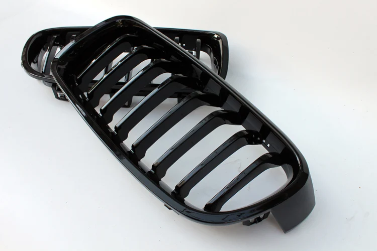 Пара глянцевых матовых передних решеток с углеродной чернотой 3 цветов для BMW серии F30 F31 F35 F80 2012 2013-2017 Гоночные решетки.