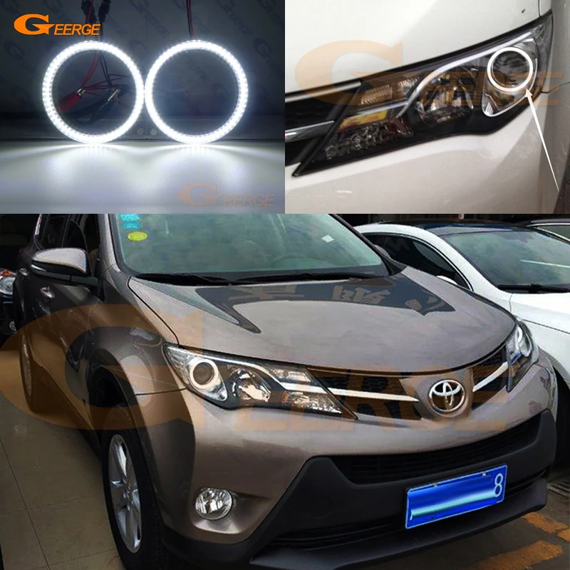 Для toyota RAV 4 RAV4 IV 2013 2014 2015 ультра яркий SMD СВЕТОДИОДНЫЙ ангельские глазки набор