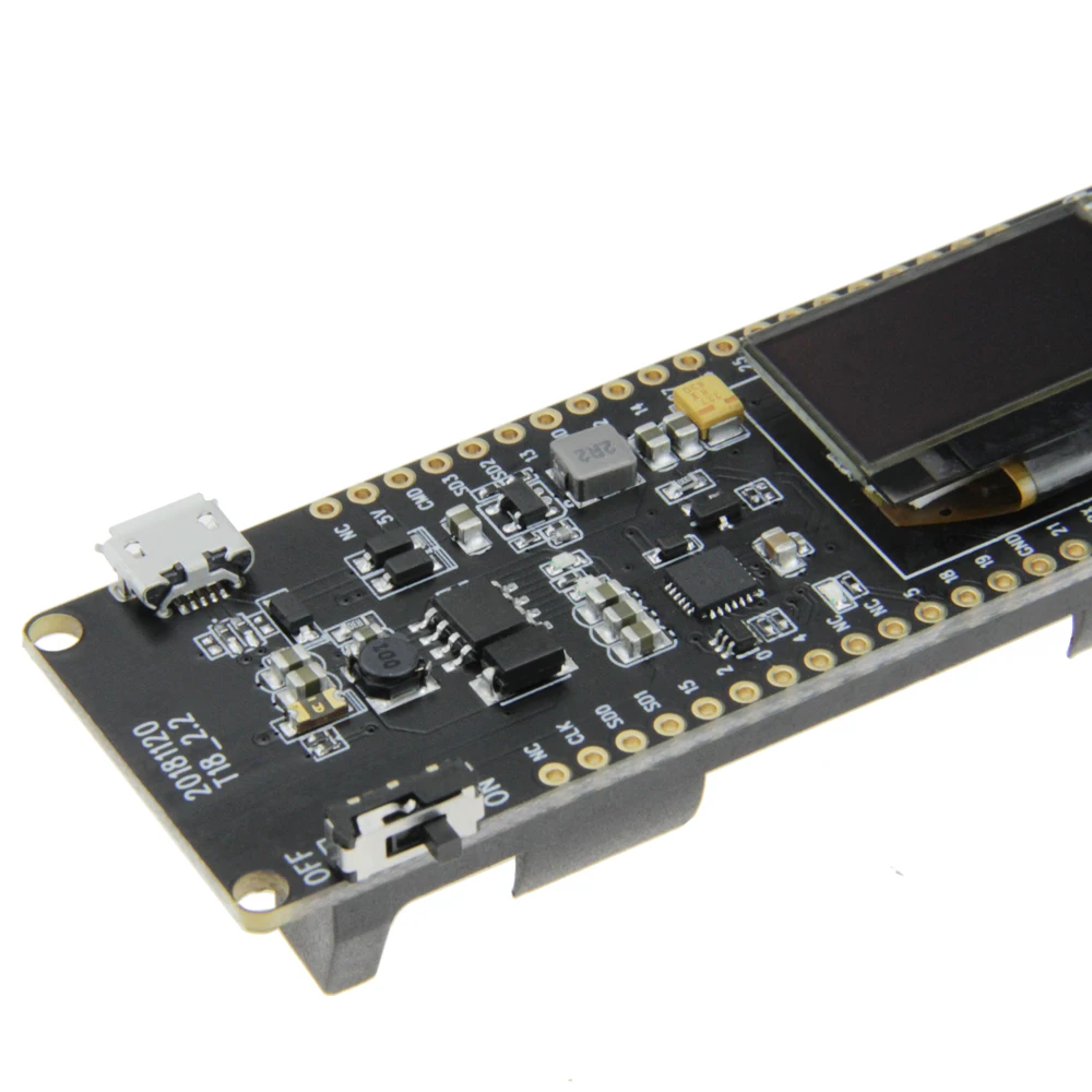 

ESP32 Controller ESP32-WROVER 4MB SPI Flash And 8MB PSRAM 0.96OLED Five-Way Button 18650 Battery Holder