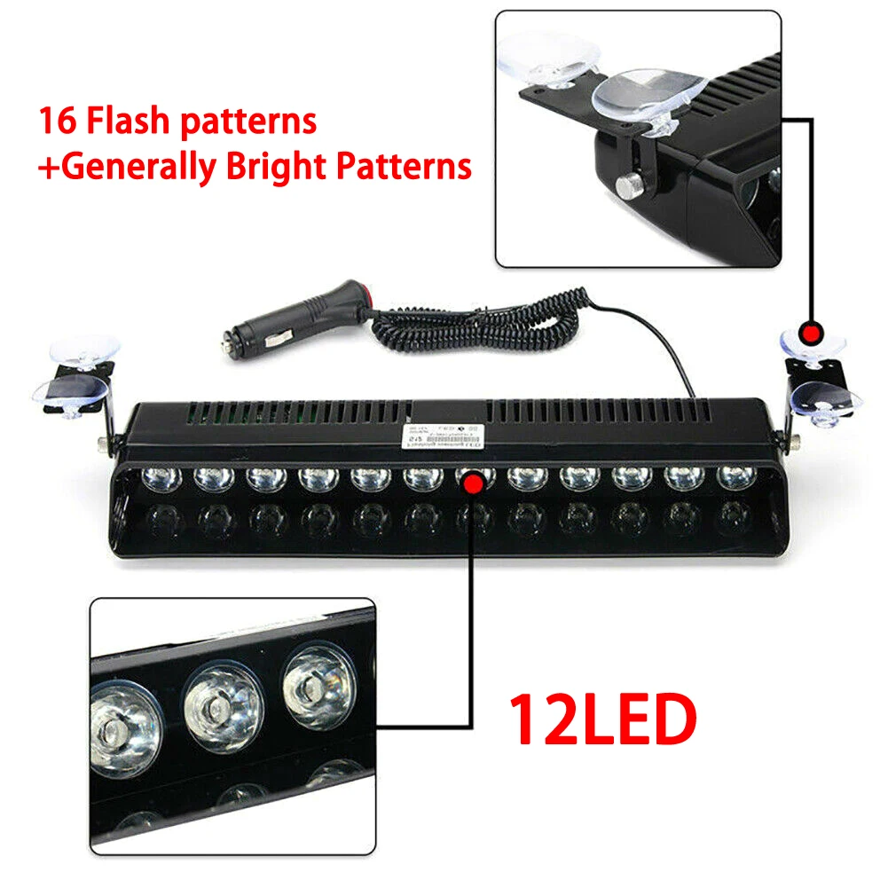Лобовое стекло автомобиля светодиодный стробоскоп мигающий тире аварийная