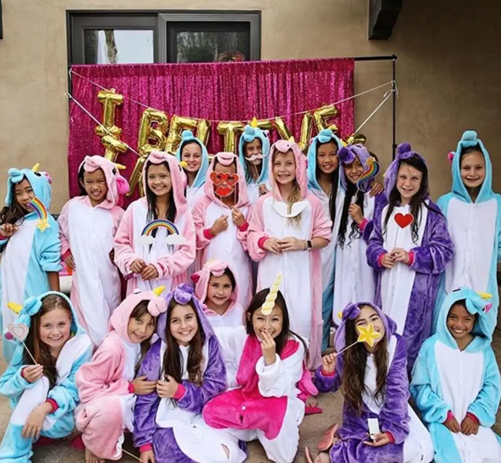 Kigurumi Unicorn Pajamas For 4-12Yrs Kids Boys Girls Warm Winter Spring Stitch Unicornio Panda Animal Christmas Pijama Infantil | Детская