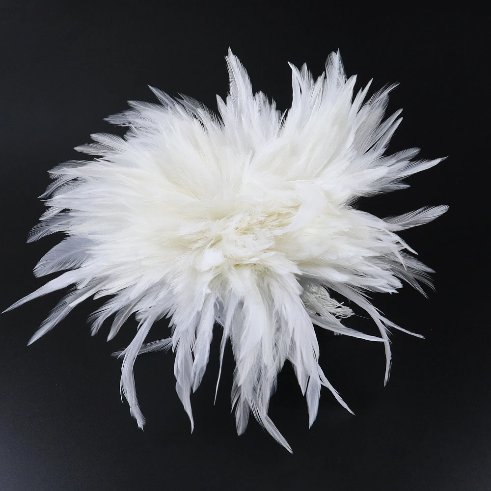 

1000 Pcs White Chicken Feathers For Crafts Fabric Accessory 4-6 Inch Plume Wedding Decoration Rooster Pheasant Feather Wholesale