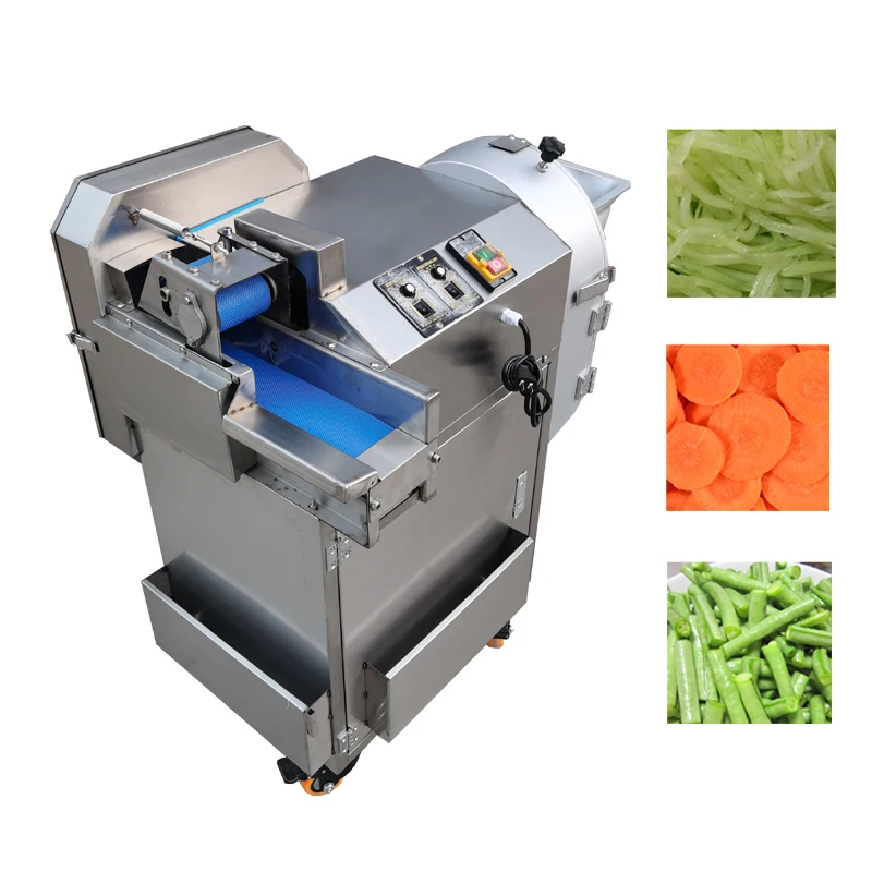 

Automatic Vegetable Cutting Machine Commercial Ginger Cutter Vegetable Fruit Shredder Dicing Machine Electric Slicer