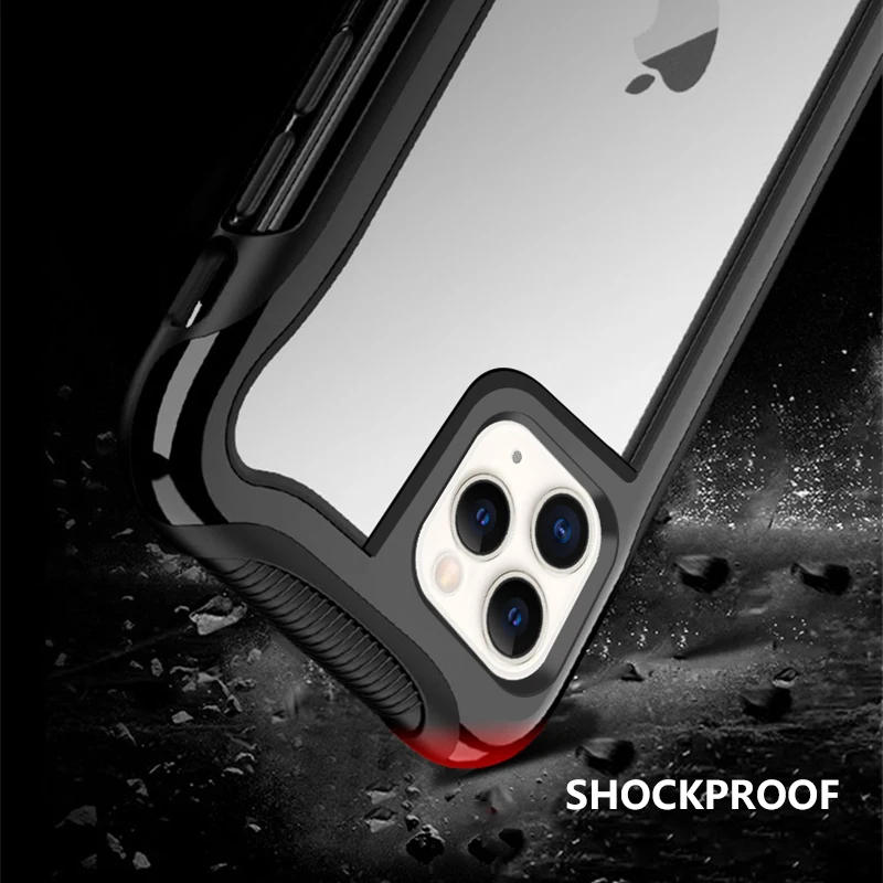 Противоударные чехлы для телефонов iPhone 11 Pro Max XS XR X 6 6S 7 8 Plus чехол контрастных