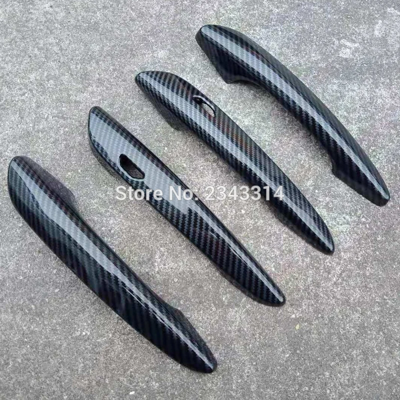 

Car Styling Sticker For Mazda 3 2020 Carbon Fiber Car Door Handles Cover Trim Exterior Chrome Accessories 4pcs/set
