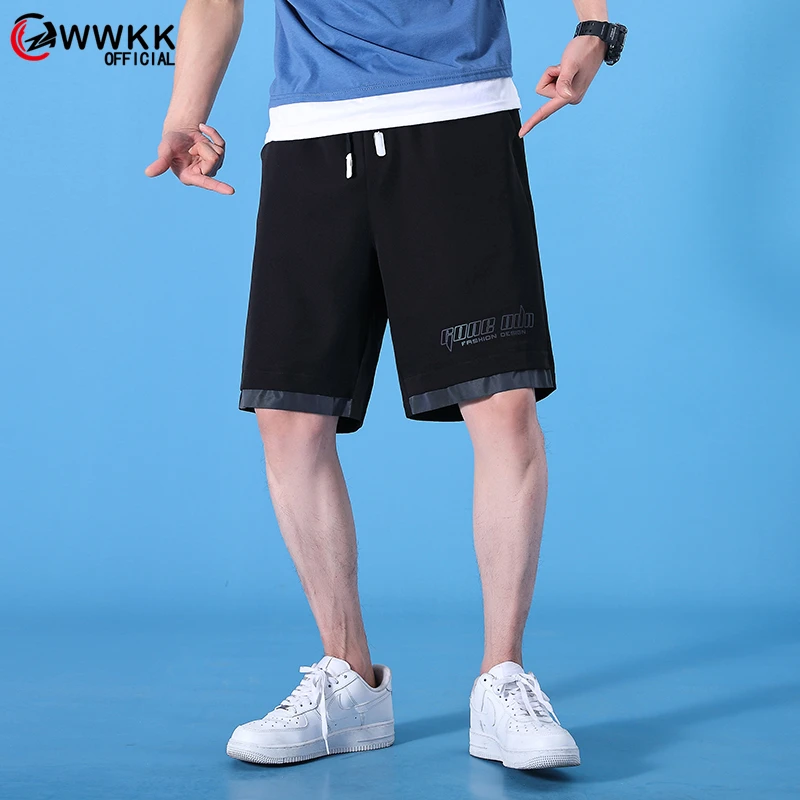 

Harajuku streetwear iron chain pattern jogger shorts women men Summer loose elastic waist Hip hop skateboard shorts