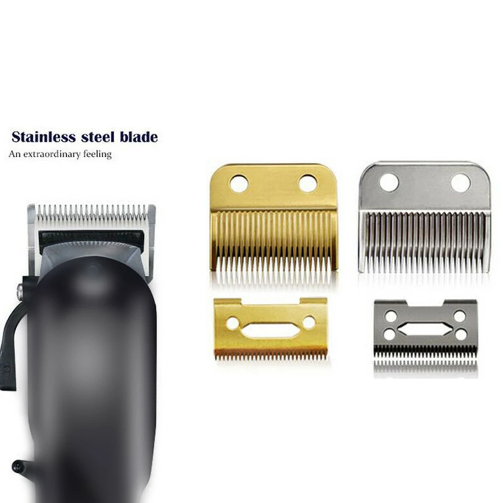 

1 Set Metal Bottom Ceramic Cutter Head Clipper Blade Replacement Professional Hair Clipper Cutting Accessories For Wahl 8504