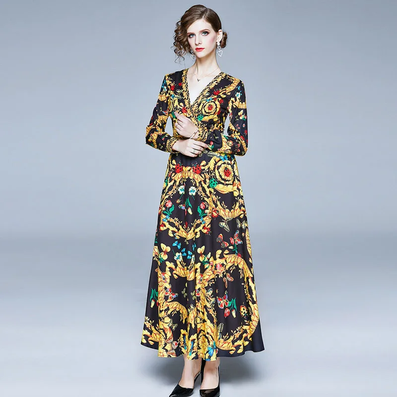 Женское модельное Платье с принтом дворца привлекательное винтажное платье