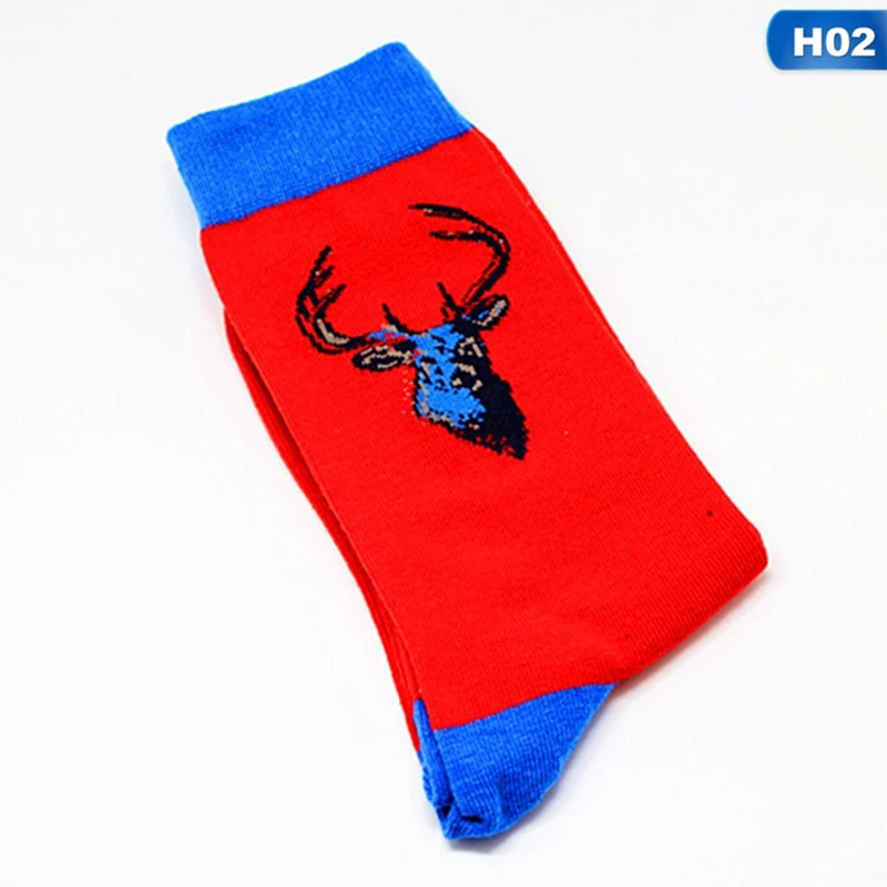 

High Quality Winter Thermal Combed Cotton Socks Pattern Long Tube Funny Happy Men Socks Novelty Skateboard Socks