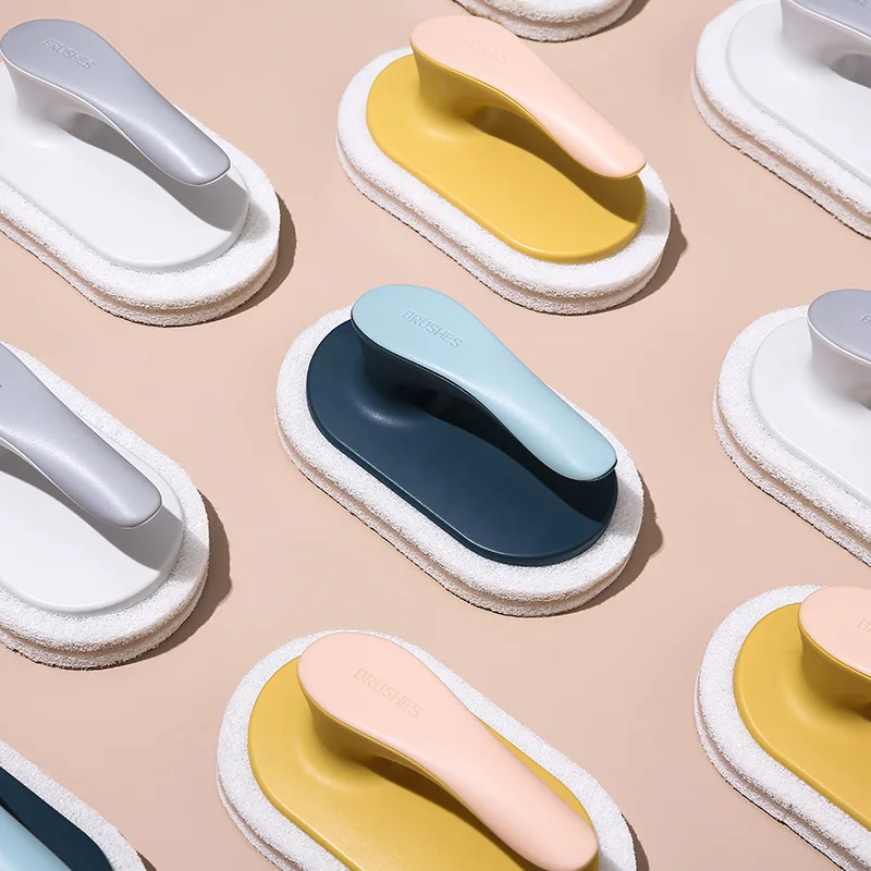 

Multi Function Magic Cleaning Sponge Brush with Handle bathroom Kitchen Accessories NEW