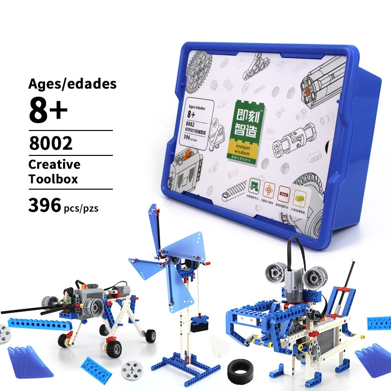 396pcs DIY Robot 3 in 1 Building Block Set Robot Arduino Constructor Robotica Kit Education for Kids 8+