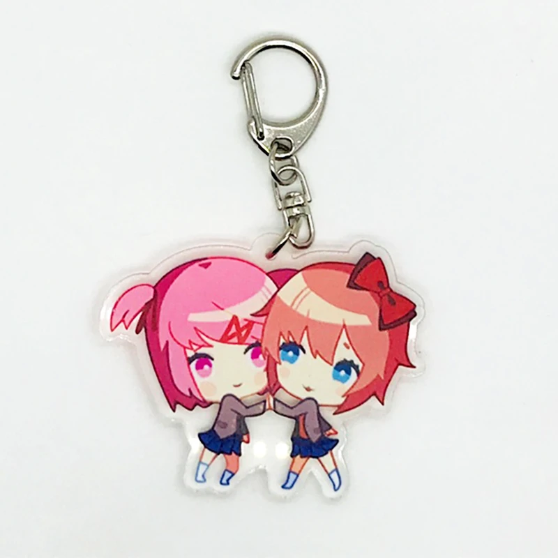 Style 5 Doki Литературный клуб косплей брелок акриловый мультфильм Опора Sayori Yuri Natsuki Monika - Цвет: Style 5