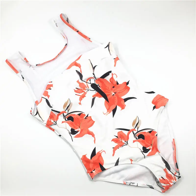 

1Piece Available in Tow Colors Printed Lady s'Sexy Conjoined Women's Swimwear and Beachwear