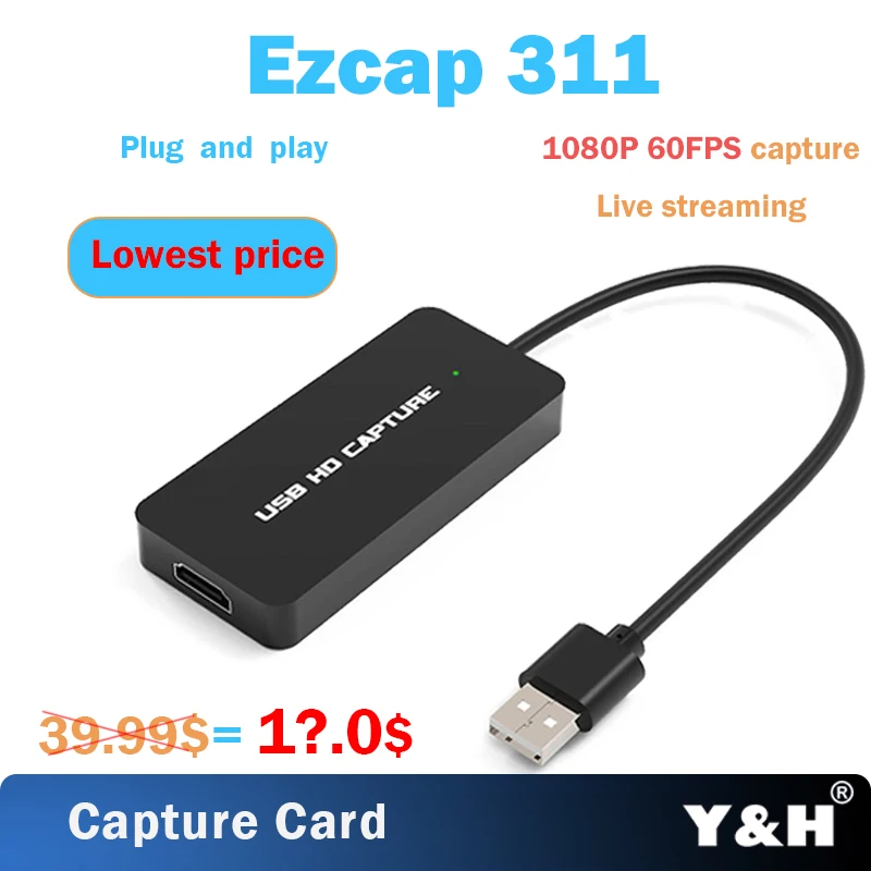 1080P 60 Гц видео карта захвата USB 3 0 совместимому с HDMI Захват записи коробка для PS4