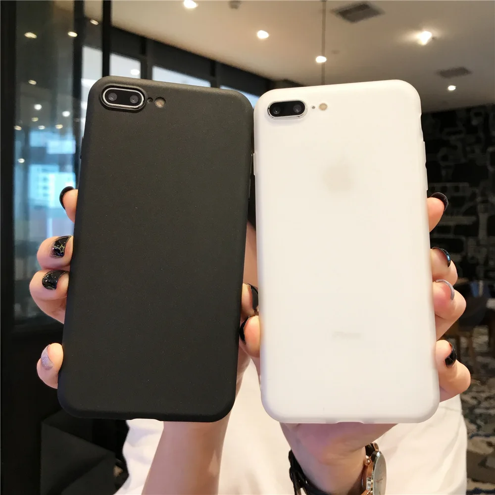 Роскошный Матовый чехол для iPhone X XS Max XR 6 S Чехол 7 8 6s Plus 5 5S SE Coque Мягкий силиконовый
