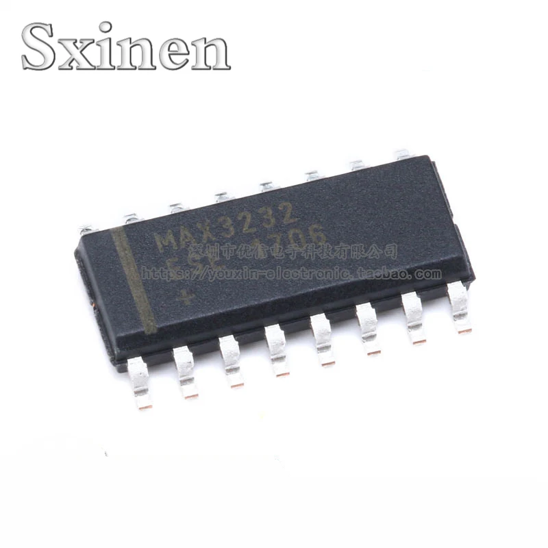 

10PCSOriginal Authentic MAX3232ESE+T SOIC-16 Chip RS232 Transceiver