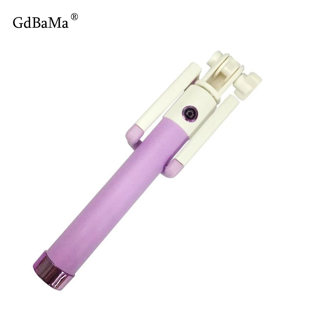 Universal Mini Selfie Stick With Button Wired Silicone Handle Monopod For iPhone XR X XS MAX Xiaomi Huawei Samsung Sticks | Электроника