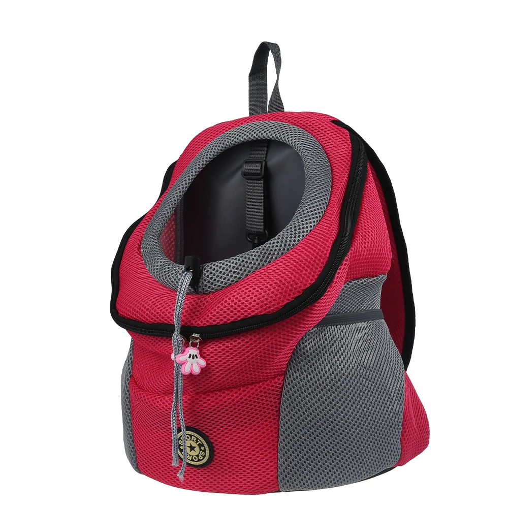 

Portable Pet Dog Cat Carrier Bag Double Shoulder Travel Backpack Outdoor Front Bags Oxford Mesh Breathable Dog Pets Accessories