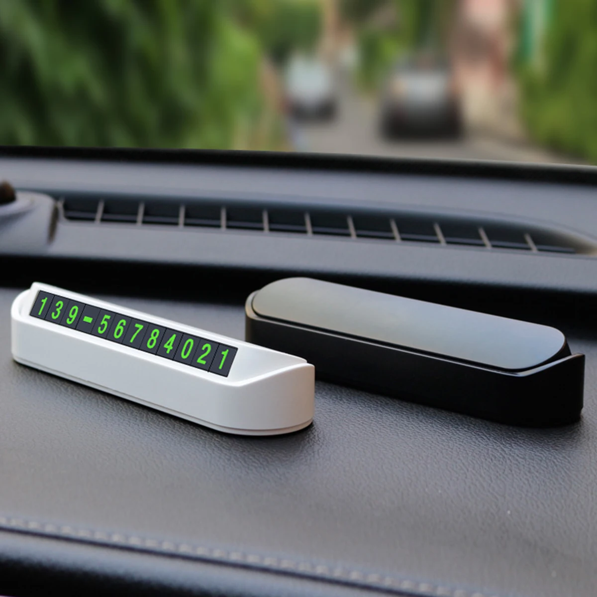 

Car Temporary Parking Card Luminous Car Parking Stop in Phone Number Plate Auto Accessories