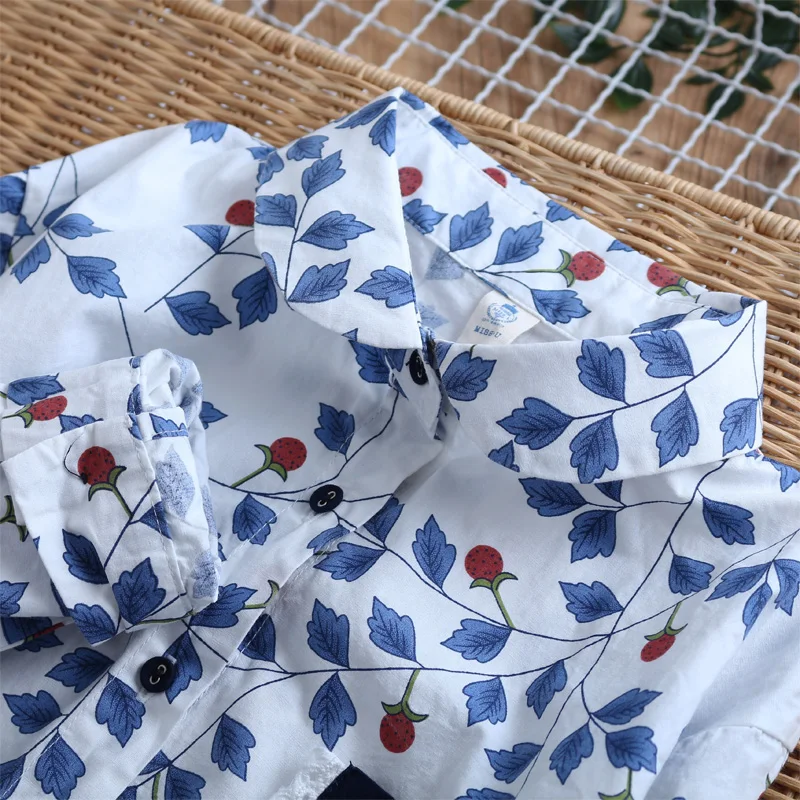 

Japan Style Vintage Peter Pan Collar Blouse Mori Girl Print Long Sleeve Shirt Women Casual Tops