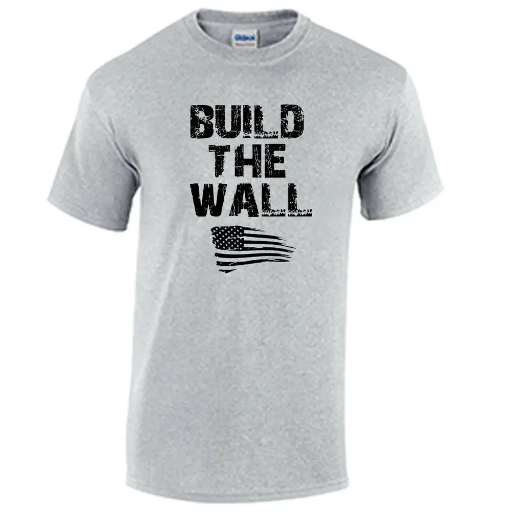 Строительство стены футболка смешная политическая про Дональда Трампа лозунг