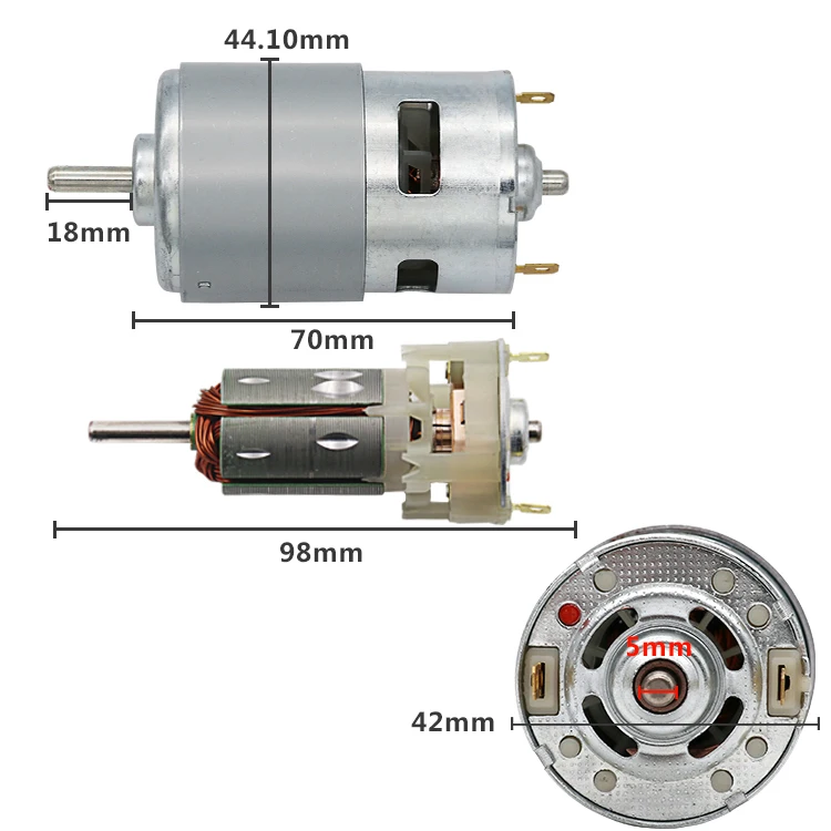 

12V Double Ball Shaft Motor Chenggao Speed High Torque Electric Machinery Hair Drier Copper Micro DC Low Noise Electrics Motors
