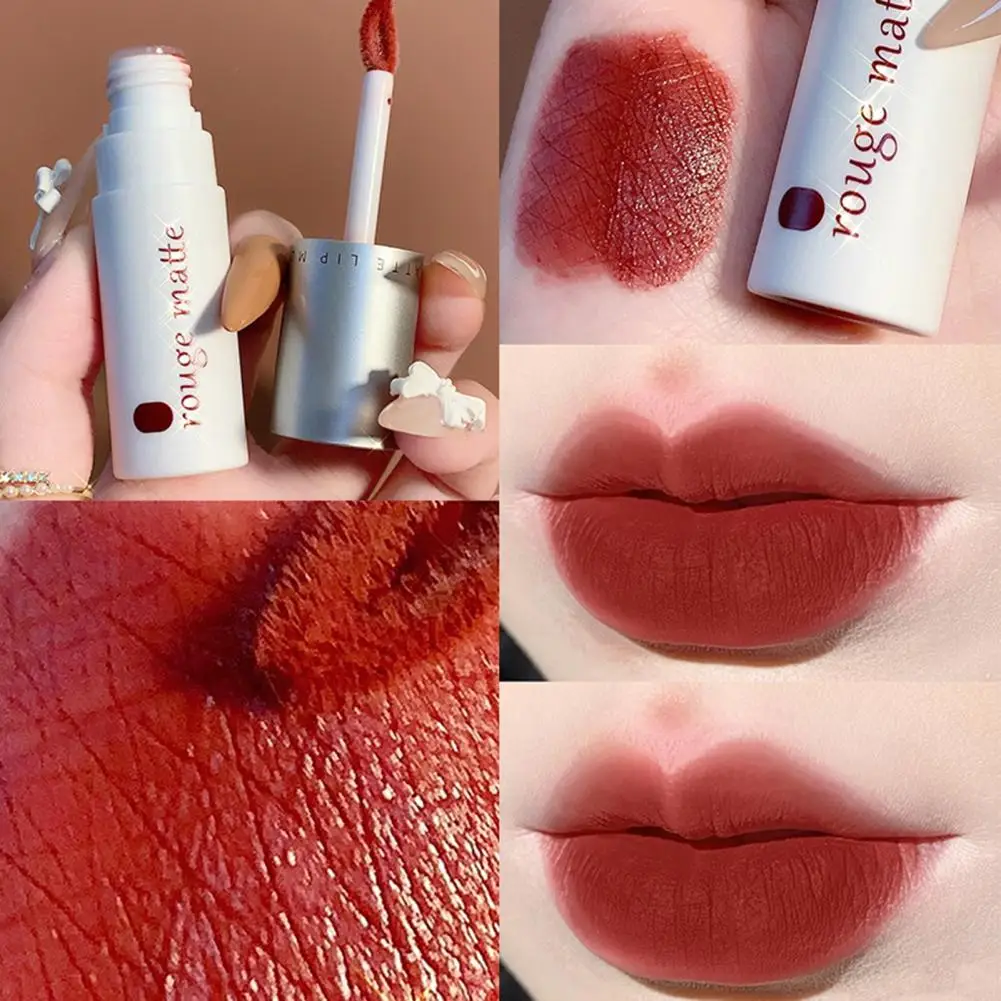 

Matte Lipstick Velvet Texture Waterproof Longwearing Non-Stick Cup Liquid Lipstick for Beauty
