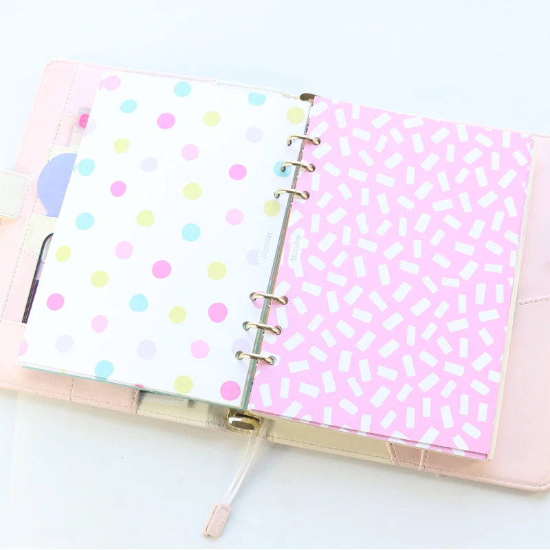 Domikee красочные украшения индексный разделитель для 6 связующее кольцо