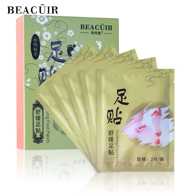 BEACUIR 10 шт детоксикационные Пластыри для ног бамбуковые пластыри с приклеенными