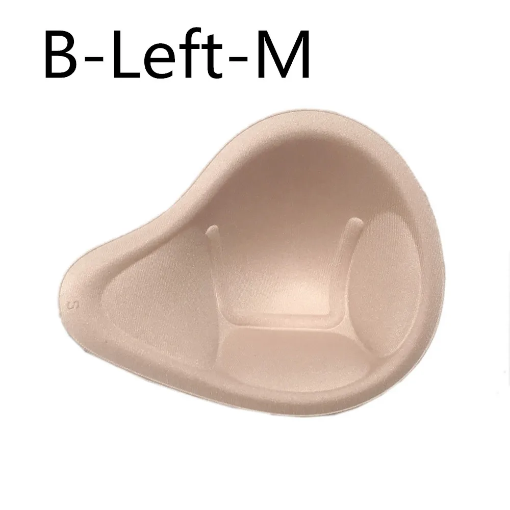 B-Left-M 1 шт. женские губчатые пенные вставки в бюстгальтер Вставка пуш-ап подкладки бюстгальтера регулируемый усилитель груди чашки дышащий бюстгальтер для груди - Цвет: B-Left-M