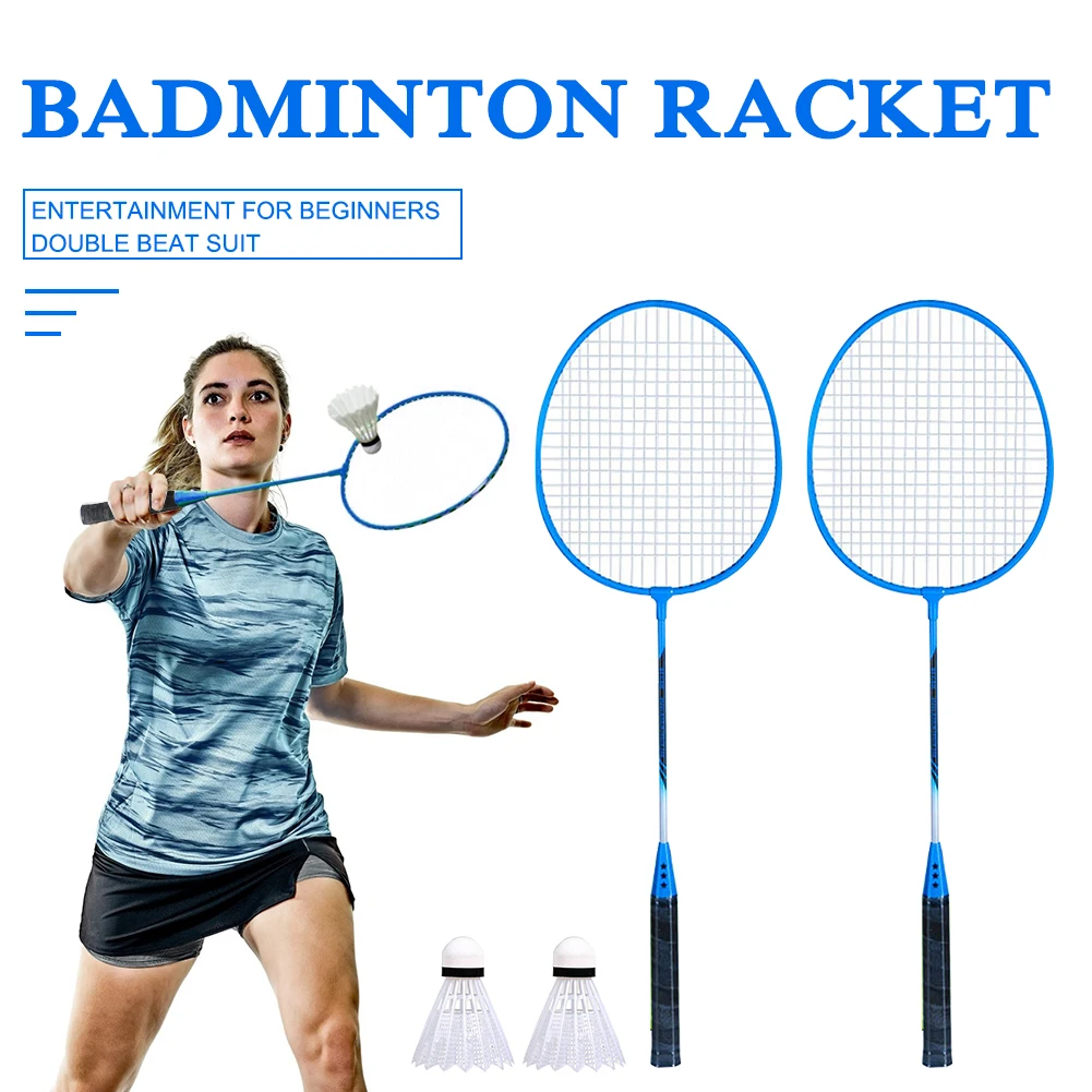 

Комплект ракеток для бадминтона, профессиональный карбоновый интегрированный комплект с 2 воланами, для взрослых и детей, для занятий спорт...