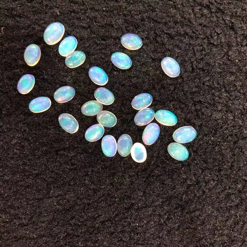 

Oval Shape Cut Natural Opal Loose Gemstone Opal 4x6mmLoose Stone From Australia