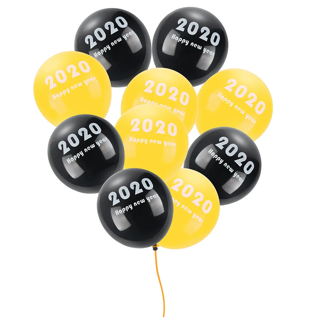 10 шт. 12 дюймов много воздушных шаров с Новым годом вечерние декоративные гелиевые