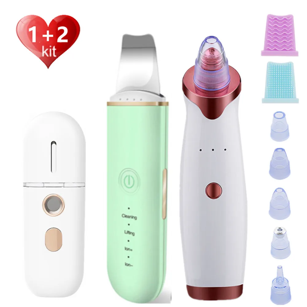 Ultrasonic Skin Scrubber + Blackhead Remover Facial Peeling Pore Cleaner Exfoliator Deep Cleaning Skincare | Красота и здоровье