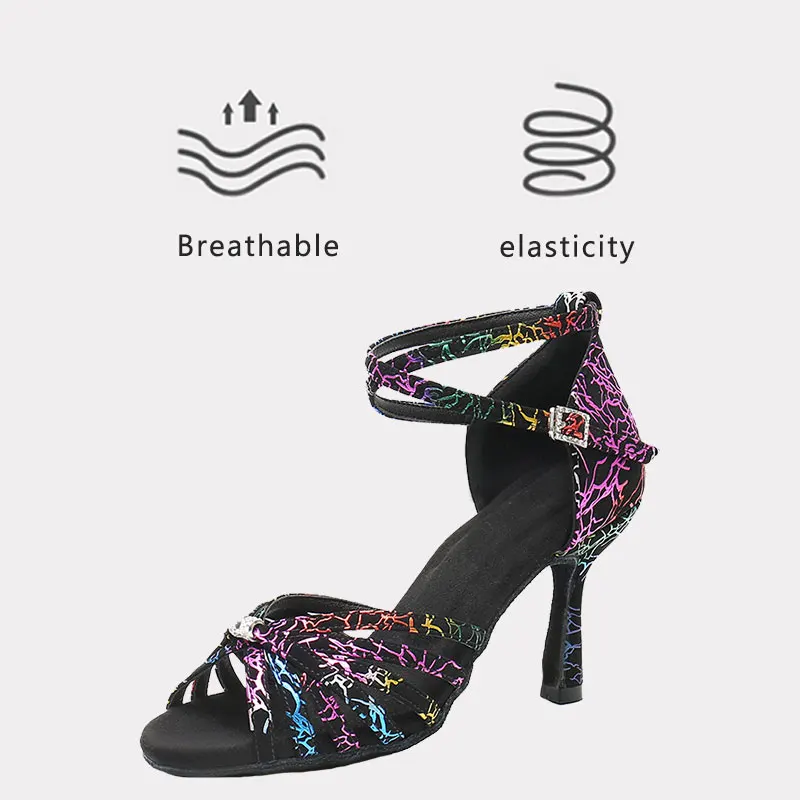 Женские туфли для латиноамериканских танцев профессиональные на высоком