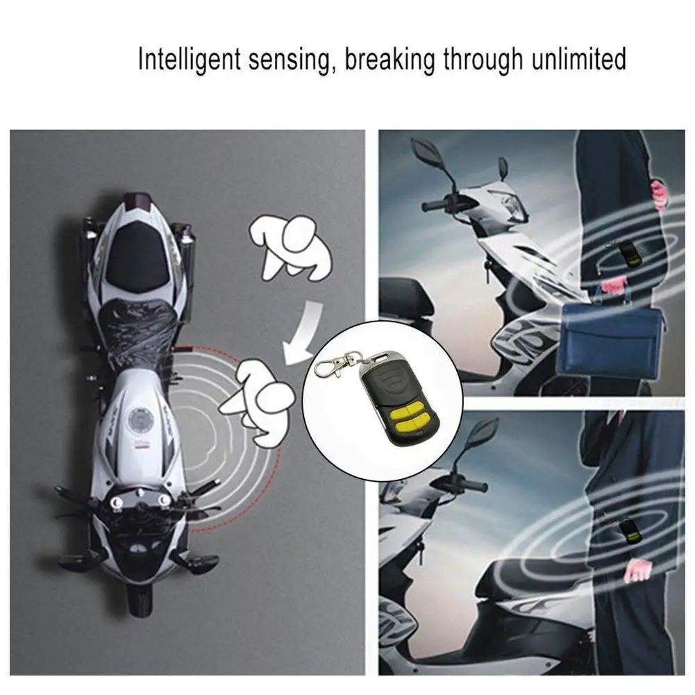 

12V Motorcycle Scooter Anti-Theft Security Alarm System Remote Control High Power Loud Alarma Moto Car Protection Accessories