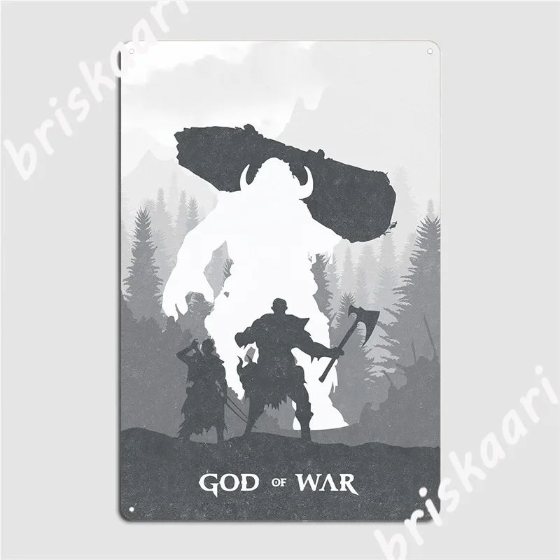 

God Of War Metal Sign Plates Pub Club Bar Printing Tin Sign Poster