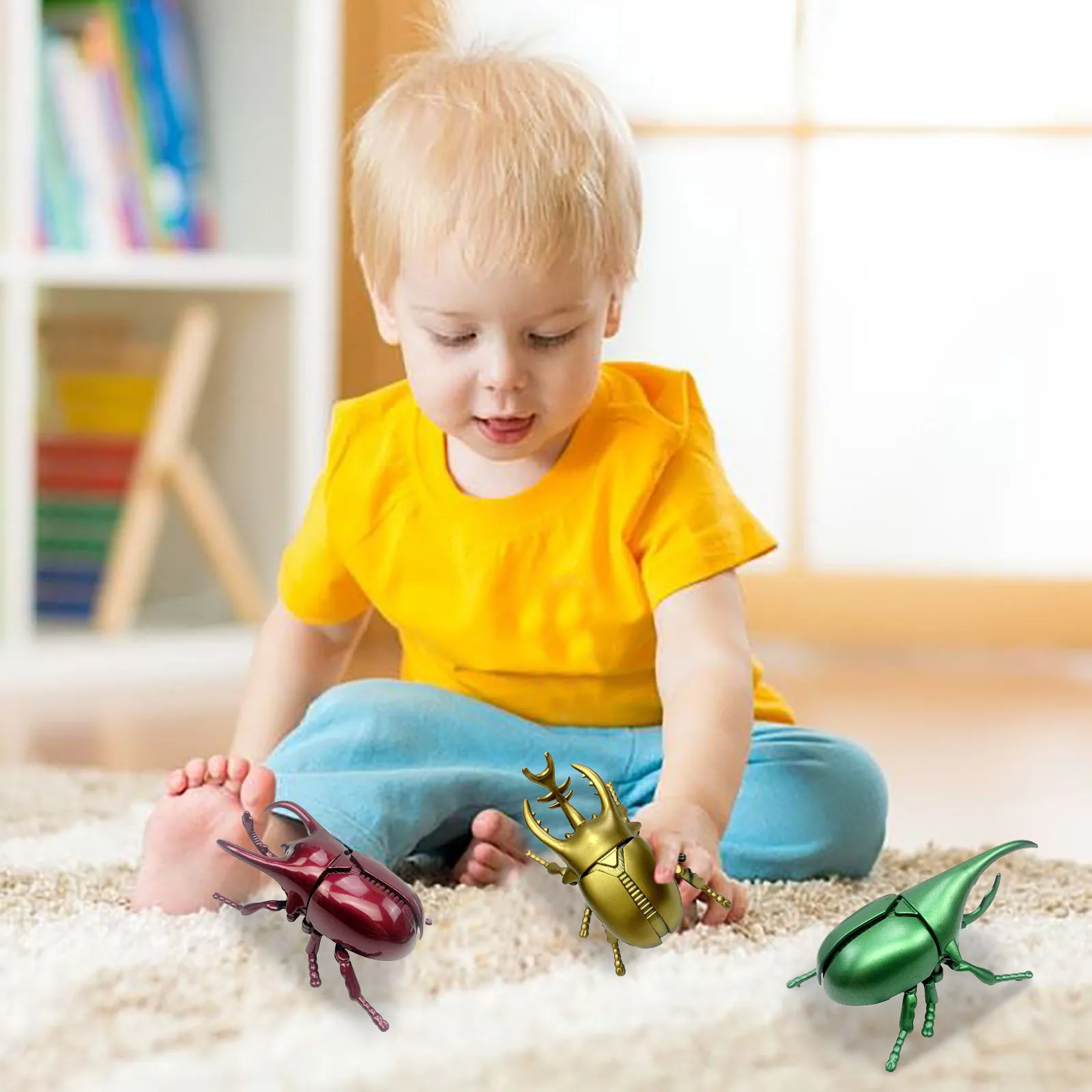 Классические заводные игрушки в виде жука реалистичные фигурки насекомых модель