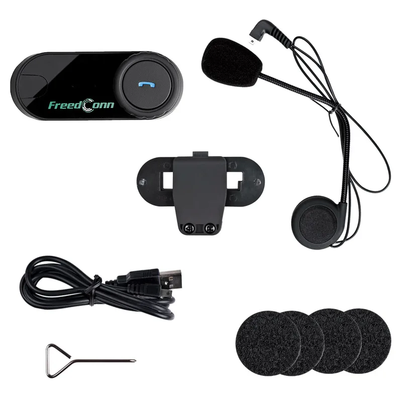 

Motorcycle Bluetooth helmet 800m walkie talkie with FM function t-comvb