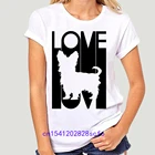 Футболка с графическим принтом для мужчин и женщин, модная рубашка для йоркширского терьера, Йорка, любви y2k