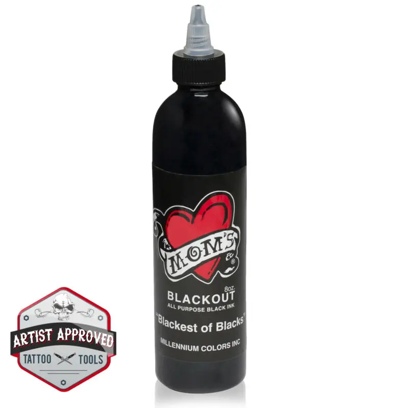 

MOMs Millennium Tattoo Ink - Blackout - 8.0oz