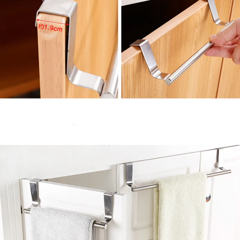 Дверь задняя вешалка для полотенец двойная Кухня висячая стойка быстросохнущая