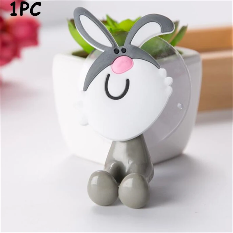 E rabbit 1pc 2 шт. многофункциональные вакуумные Крючки Присоски кухонные принадлежности подвесной крючок присоски форма НЛО пластиковый крюк аксессуары для ванной комнаты - Цвет: E rabbit 1pc