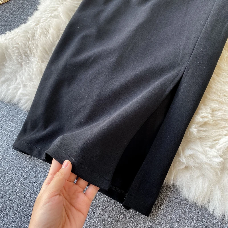 

Sexy Slash Collar Ruffle Party Dress Women Elegant Off Shoulder High Waist Bodycon Vestidos Female Spring Summer New 2021 Robe
