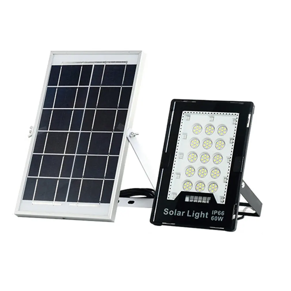 

Светодиодный прожектор на солнечной батарее, белый свет с изменяющимся цветом RGB, 60 Вт/100 Вт/200 Вт, уличный прожектор в новом стиле с окружающи...