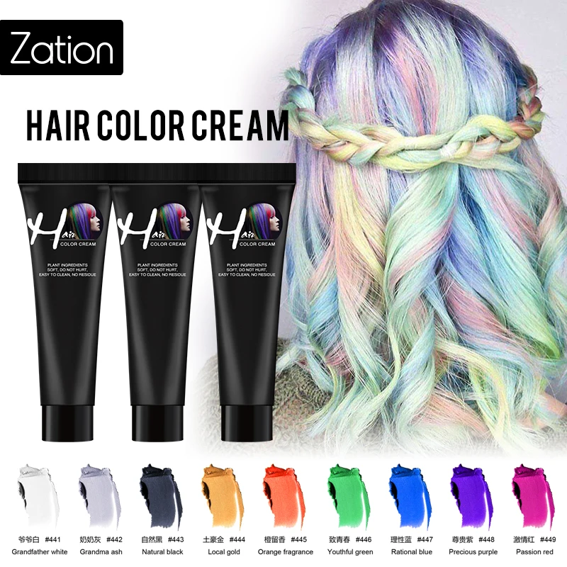 Краска для волос Zation стойкая краска не травмирует покрытие корней красота Нет