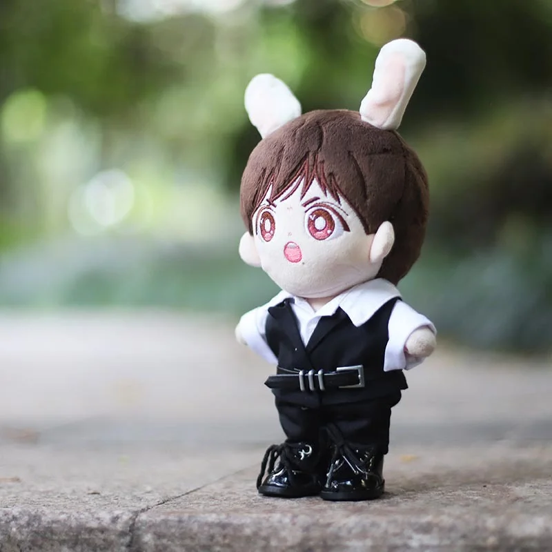 Traje de chaleco negro de 20cm, ropa de mu&ntilde;eca Xiao Zhan, ropa de mu&ntilde;eca, respaldo de marca, mismo p&aacute;rrafo que Xiao Zhan-3