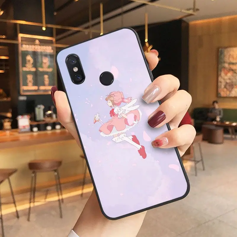 Cardcaptor Sakura задняя крышка силиконовый чехол для Xiaomi Mi 6 плюс 8 8SE 9 9SE 6X Note2 Note3 корпус