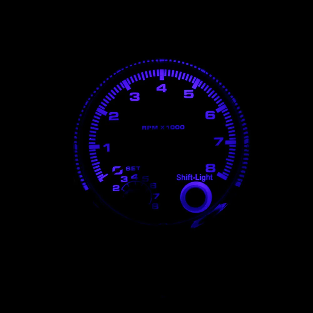 CNSPEED 80 мм светодиодный светильник 0-8000 об/мин манометр индикатор панель управления авто тахометр Калибр метр XS100140