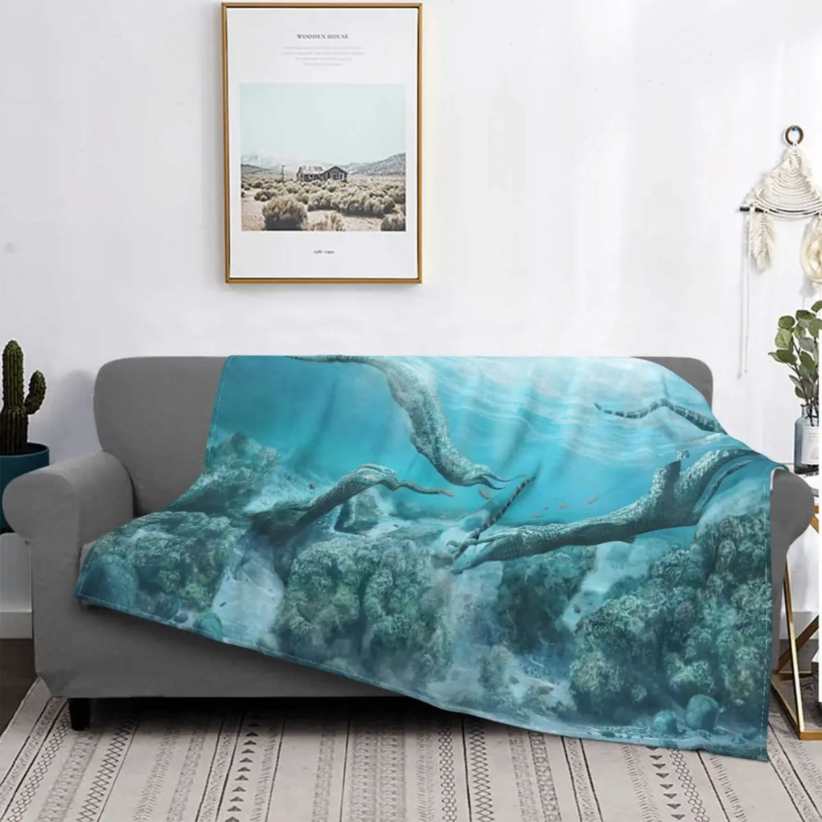 

Mystriosuchus-Manta a cuadros para niños, para cama colcha, a cuadros, mullida, de verano